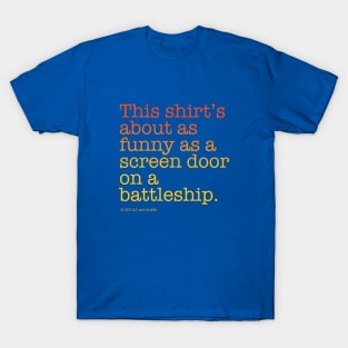 Screen Door on a Battleship Shirt | Back to the Future T-Shirt